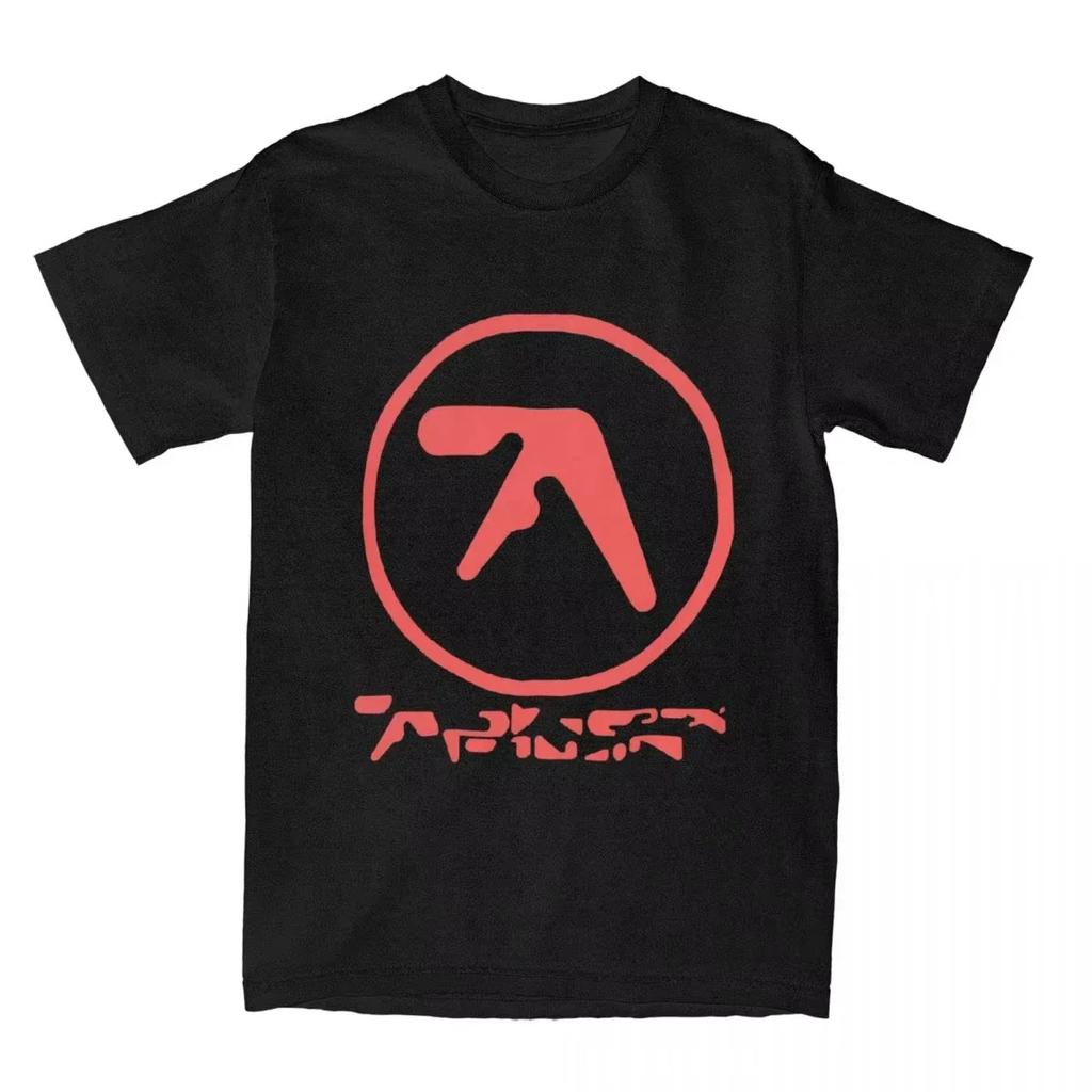 Women's Aphex Twin Music T Shirt Clothing Vintage Short Sleeve Round Collar Tee Shirt Party T-Shirt Oversize Clothing Top