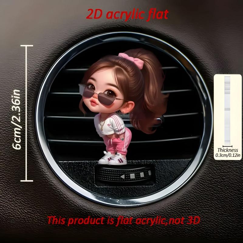Car Outlet Vent Perfume Clips 2D Air Freshener Diffuser Conditioning Aromatherapy Perfume Clip Car Interior Decoration