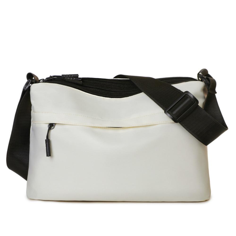 Simple Quadrate Shoulder Bag Waterproof Large Capacity Messengers Bag Dacron Crossbody Bag for Man