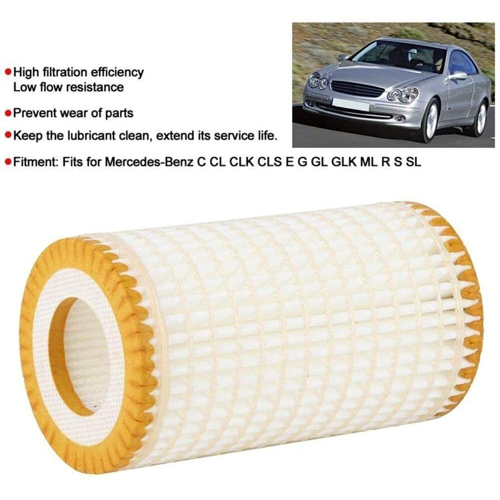 Car Replaces Engine Oil Filter for A1121800009 A0001802609 E230 E280 E350 HU718/5X High Temperature Resistance Auto Part