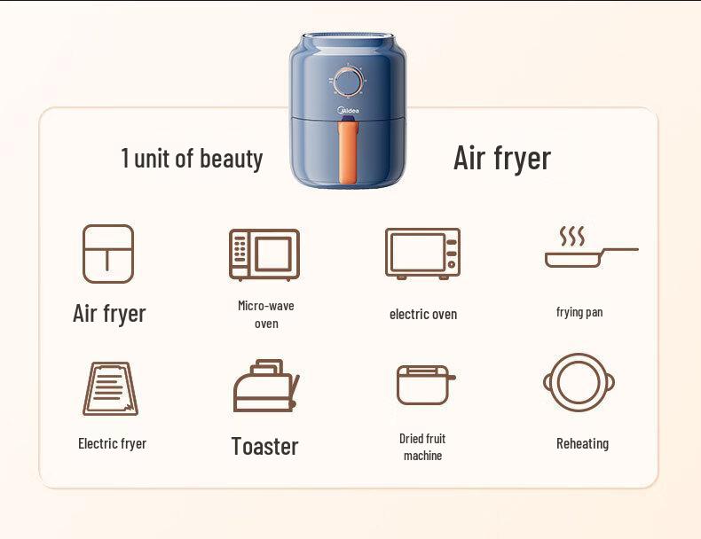 Midea KZ30E201 Air Fryer 3L Large Capacity Electric French Fry Maker