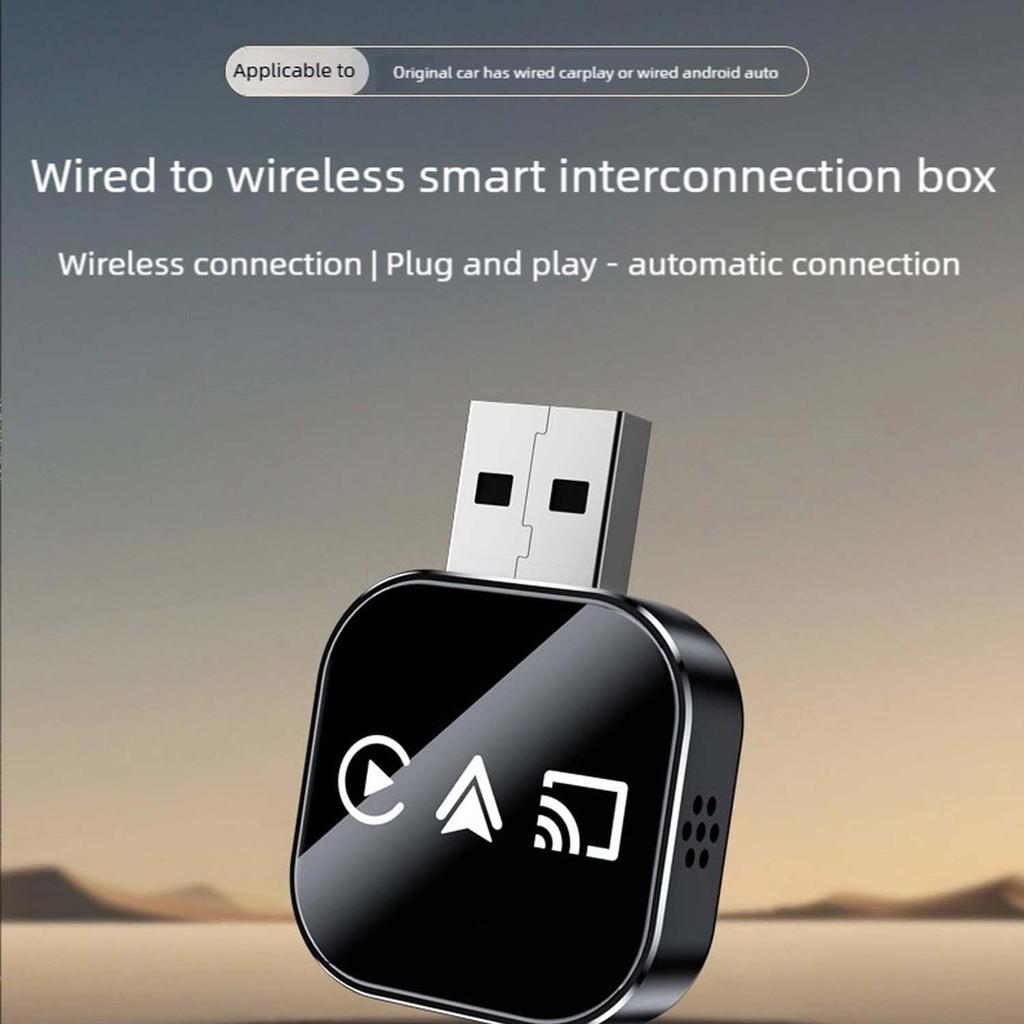 3in1 Screen Mirror Adapter, Upgrade Screen Mirror IOS Phone, Wired To Wireless Adapter, With 2.4/5 Ghz WiFi&Bluetooth 5.0, Plug And Play,