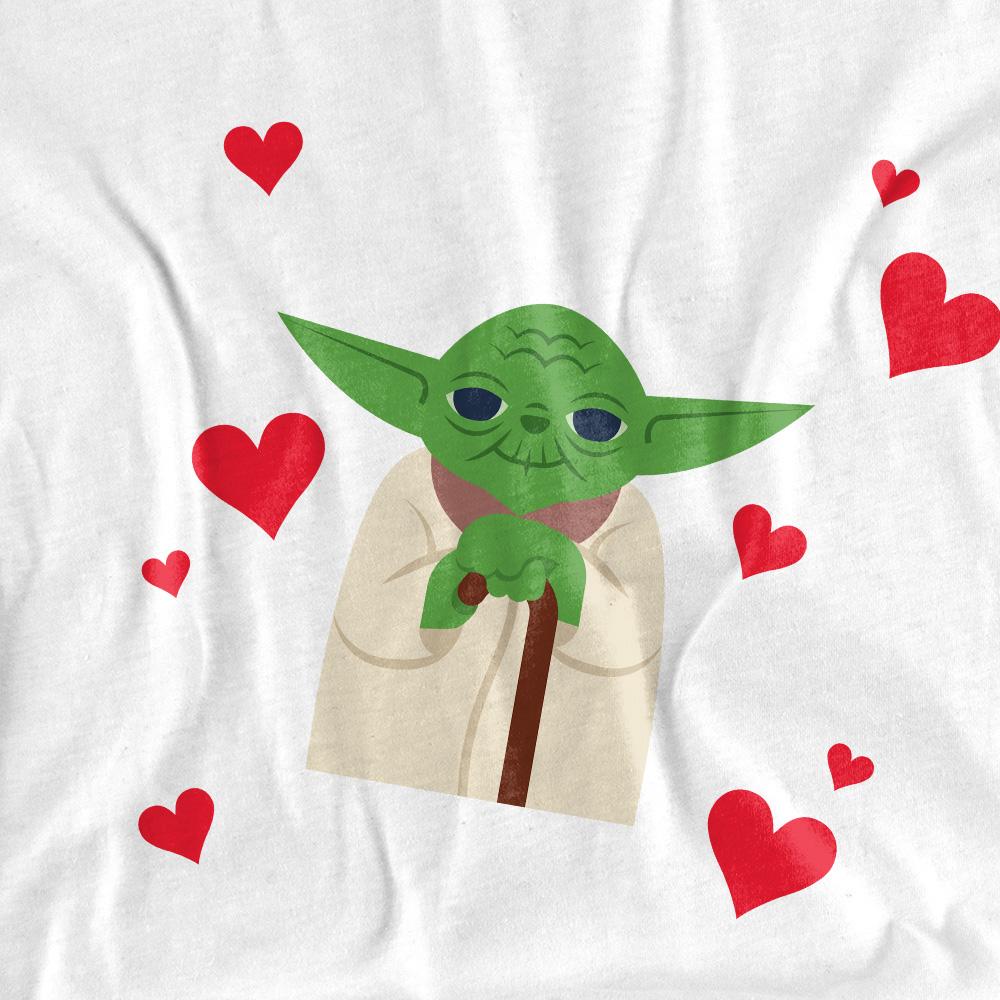 Star Wars Unisex Adult One For Me Yoda Valentine`s Day T-Shirt