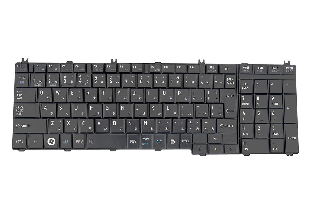 Matte Japanese Keyboard Replacement for Toshiba Dynabook Satellite T350, T351, T451, B350, and B351 Series
