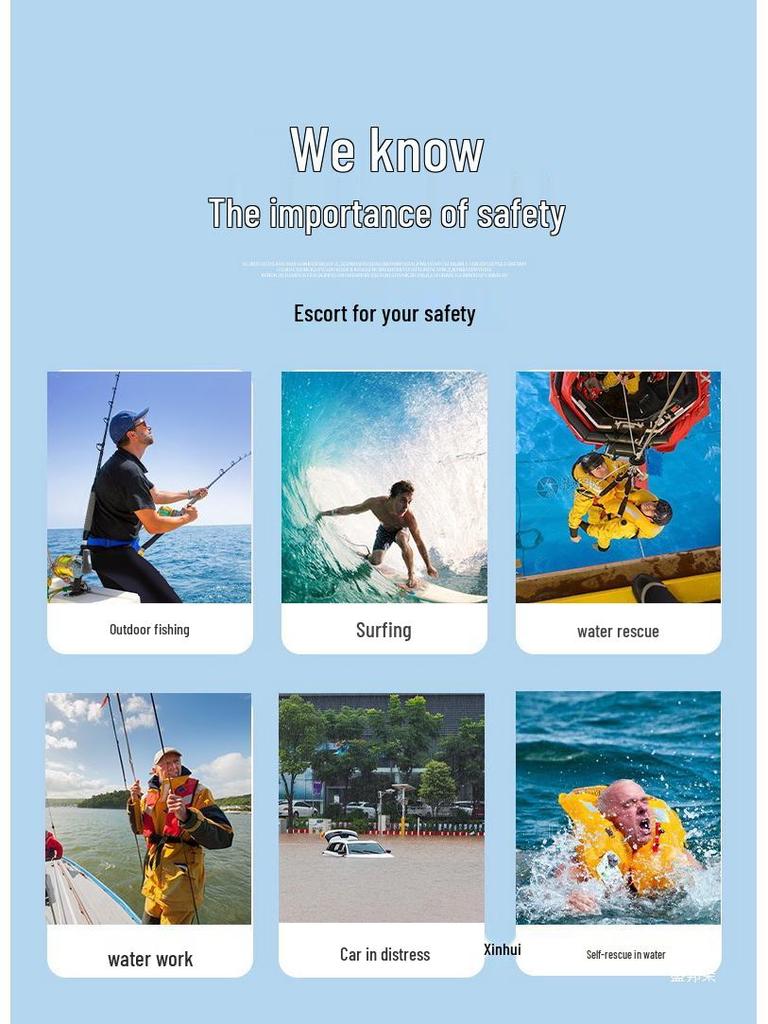 Compact Inflatable Life Jacket for Adults - Professional Marine Buoyancy Vest for Fishing and Summer Water Activities