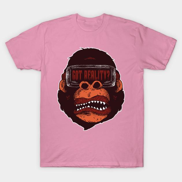 T Shirt Women Gorilla With Vr Headset Harajuku Print Kawaii Tshirt Summer Short Sleeve Female T-Shirt Top Tee