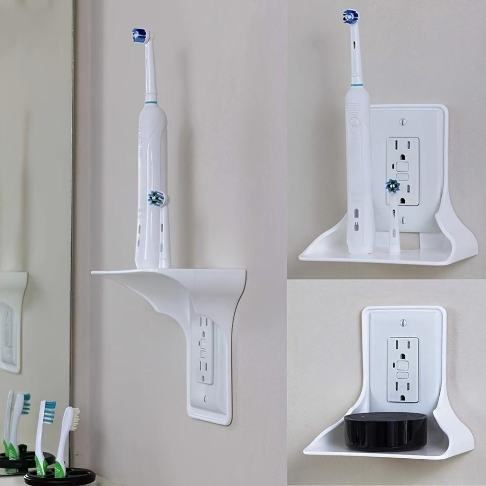 Kunststoff-USB-Ständer Wohnzimmer Handy-Ladehalter Schalter-Ständer Steckdosen-Regal Badezimmer-Aufbewahrung
