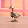 Solid Copper Small Scarf Goose Tea Pet Ornament Ancient Brass Figurine for Meditation Space Home Decor