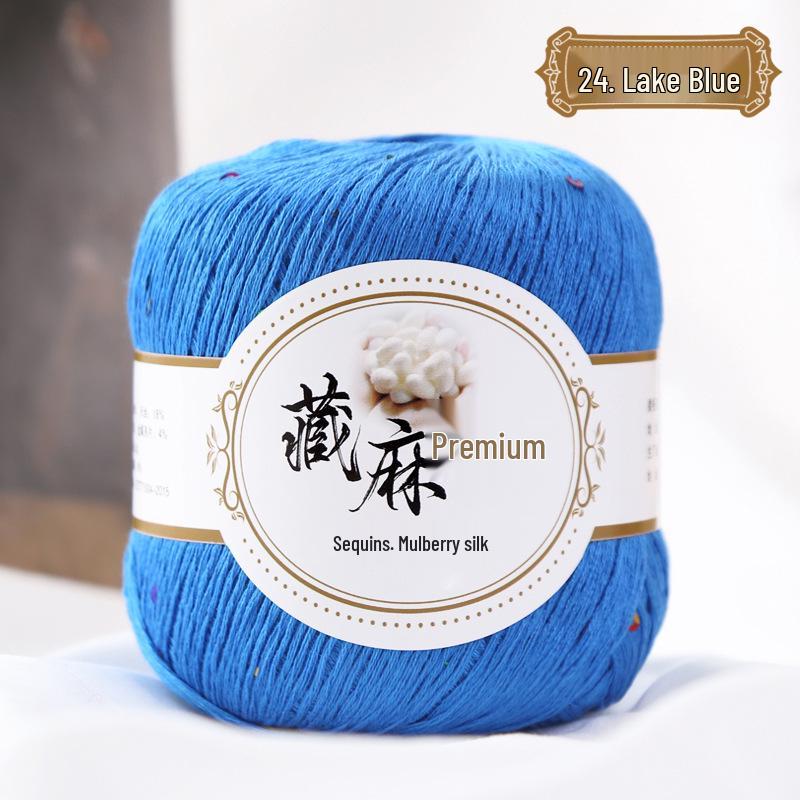 Tibetan Hemp Cotton Blend Handwoven Crochet Short Sleeve Shawl Threads
