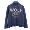 Pearly Gates Hergestellt in Japan Golf Schalkragen Strickjacke 1 Marineblau Damen Gebraucht