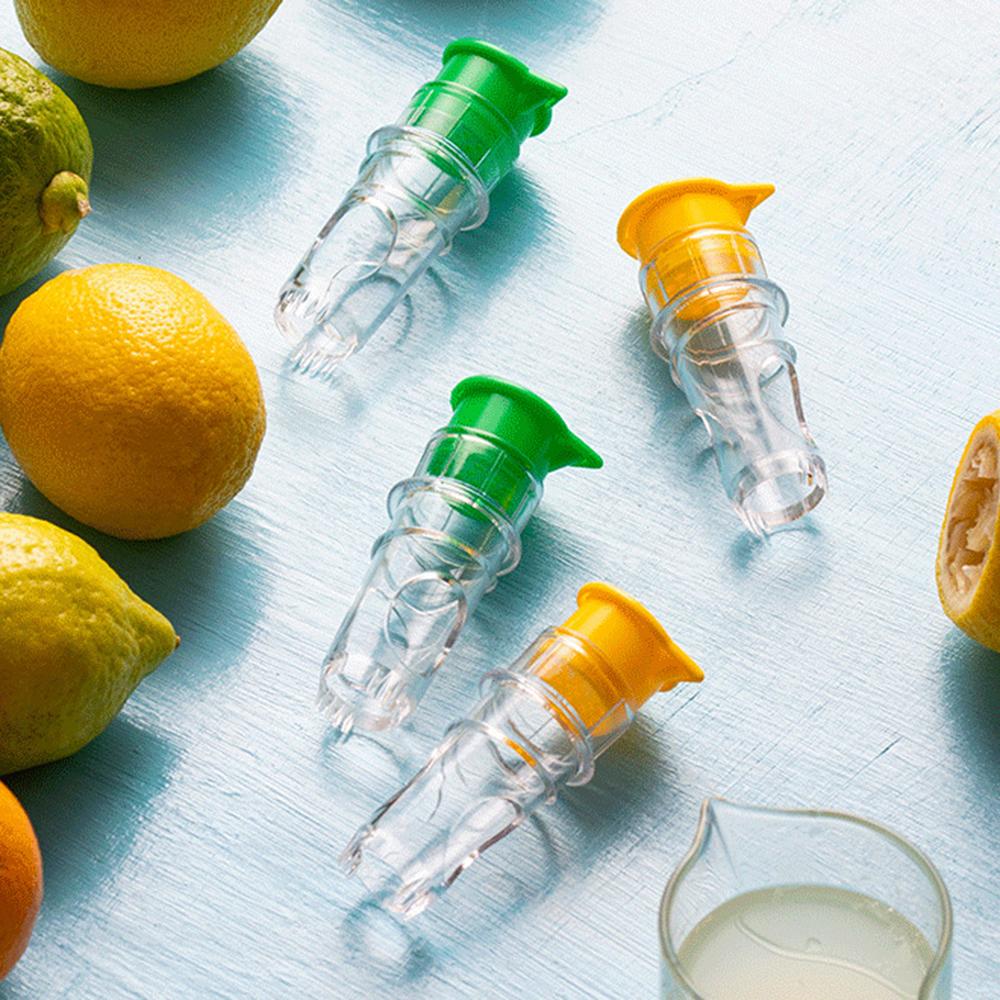 Portabel Juicepress Citronpress Lättviktig Juicer Tvättbar Manuell Juicer Renskverktyg Inbyggt Filter för Citron Apelsin