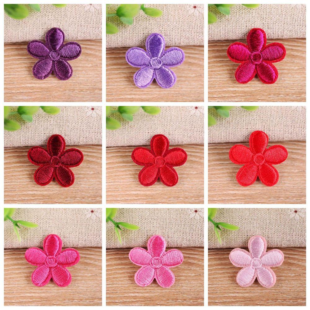 10PCS DIY Kids Bags Decals Embroidered Clothing Accessories Iron On Patches Embroidery Stickers Applique Sewing Patch