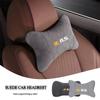 Car Suede Headrest Memory Cotton Cervical Spine Protection Pillow For Renault RS Line Logan Twingo Sandero Duster Kangoo Master S333
