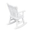 1:12 Dollhouse Chair Wood Doll House Miniature Rocking Chair White Mini Dollhouse Furniture