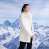 Li-Ning Warm Solid Color Hooded Casual Versatile Mid-Length Down Jacket Women outerwear AYMV296-4