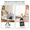 Adjustable Folding Desktop Stand for Mobile & Tablet - Portable, Customizable with QR Code, Ideal for Lazy or Hands-Free Use