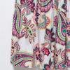 2025 Spring/Summer Women's Slim Open Waist V-Neck Print Dress
