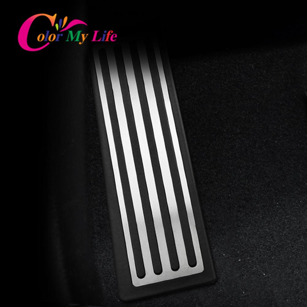 Color My Life Stainless Steel Car Pedals for Volvo S90 S 90 2016-2022 Accelerator Fuel Pedal Brake Foot Rest Pedals