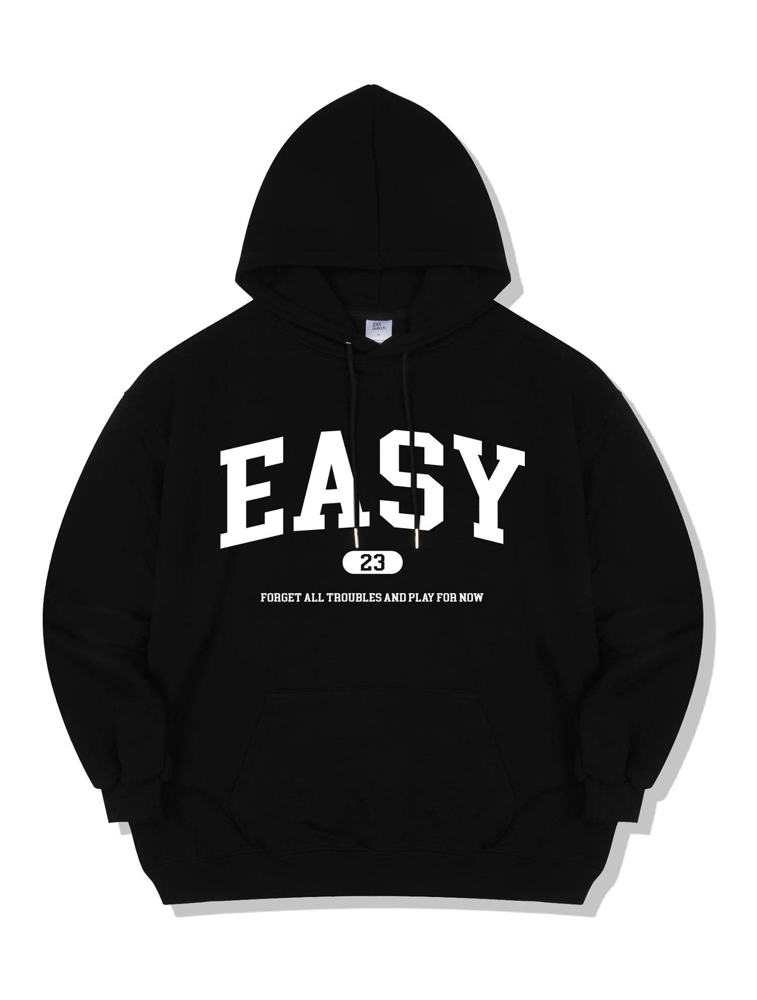 Худи с надписью Idle Workers Id Premium Easy Lettering_Черный Xl