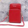 Korean-Style Women's Crossbody Phone & Cosmetic Bag: Touchscreen, Double Layer, Large Capacity