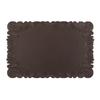1/4/6PCS Square Placemats Shaped Faux Leather Table Mats Pad Kitchen Accessories Outdoor Indoor Christmas Place Mats Pad Orange