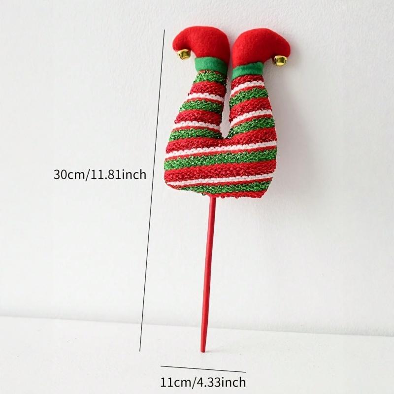 1pc  Christmas Elf Hat and Feet Ornament Hanger for  Suitable for,Room Decoration, Party Arrangement Christmas Decoration