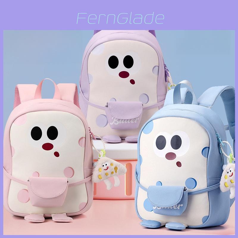 Cartoon Kids School Backpack With Breathable Nylon For Preschool Boys And Girls