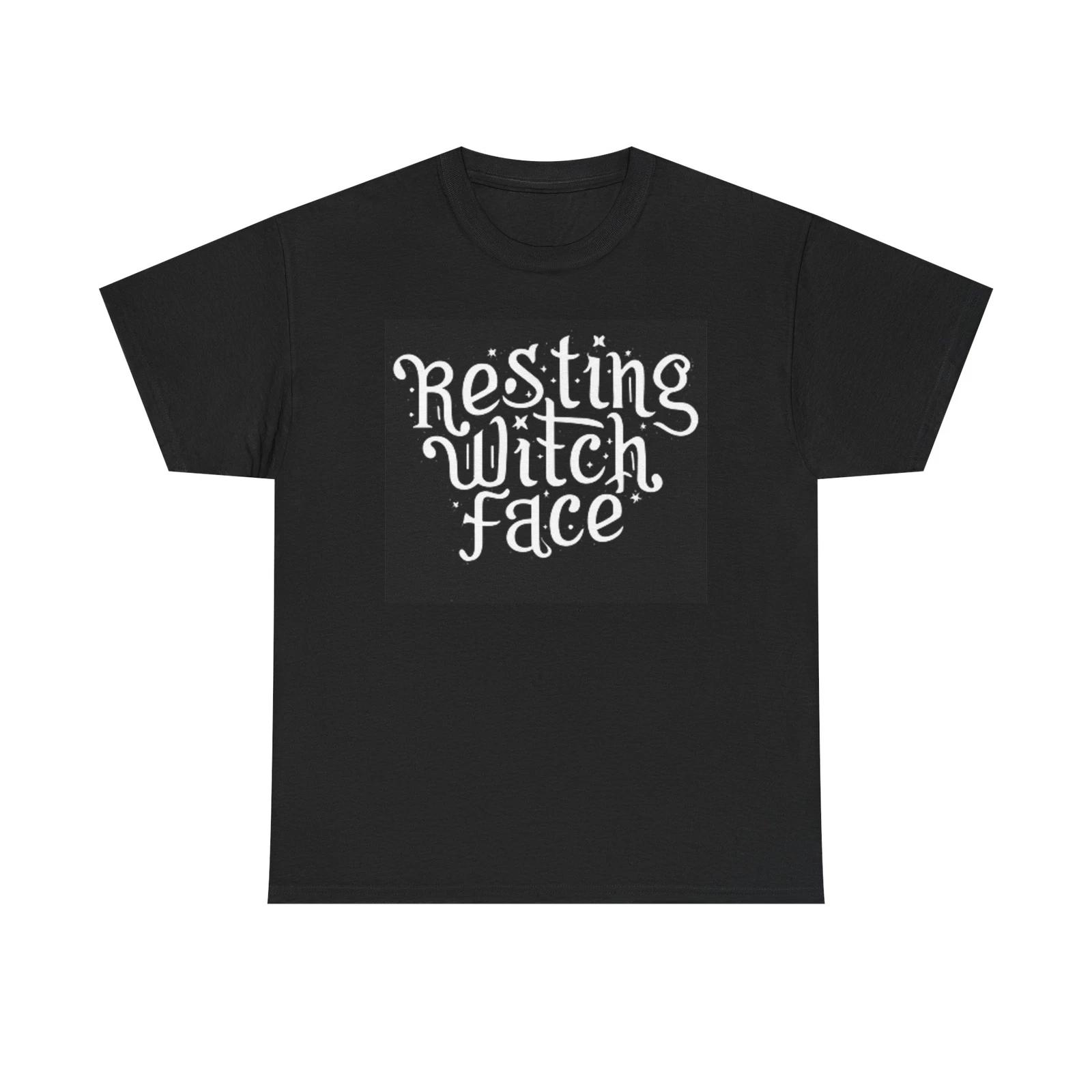 Men s and Women s T-shirts Resting Witch Face Graphic XXXXL