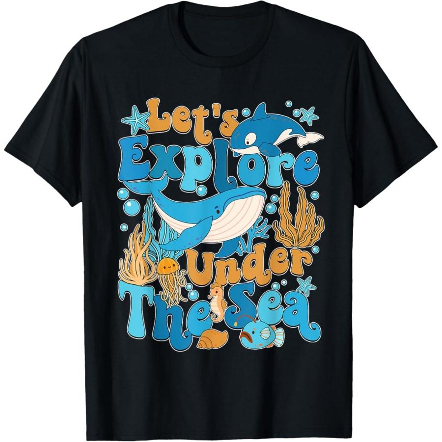 Let s Explore Under The Sea Oceans Lover World Oceans Day T-Shirt XXXXXL чёрный