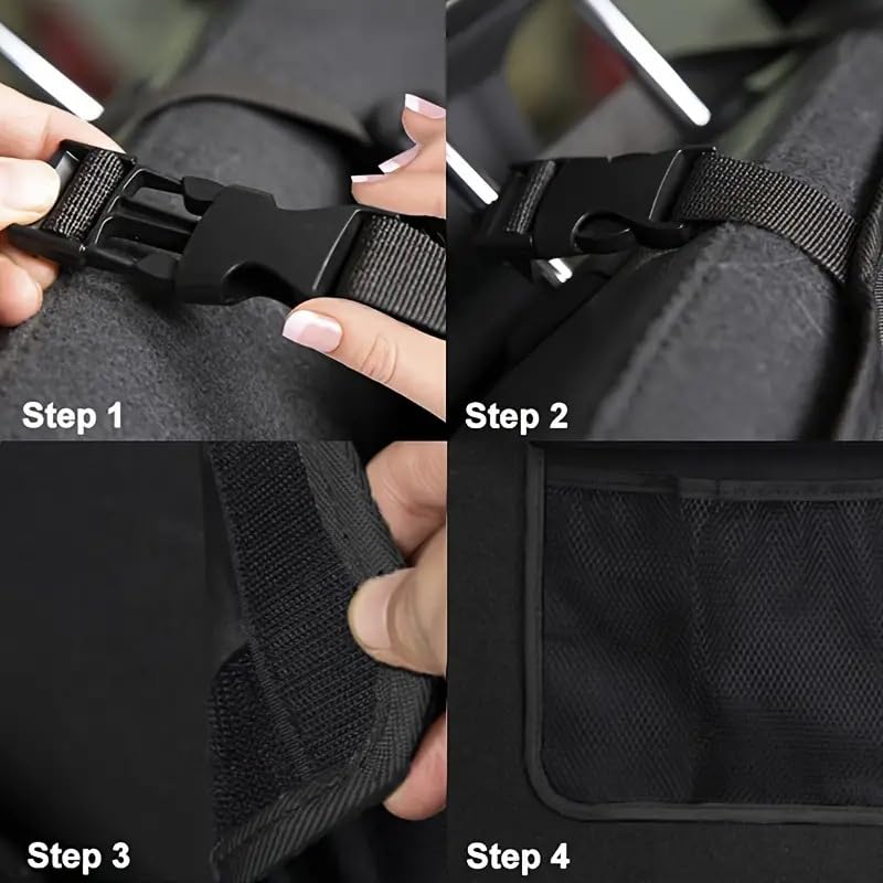 Car Trunk Storage Car Umbrella Seatback Easy Large Capacity Trunk Organizer for Small Suitable for and Small Car Back Seat Storage Bag Pocket, Holder,