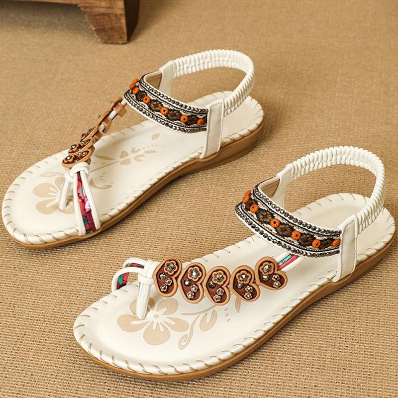 Fashion Women's Sandals Bohemia Style Sandals Summer New Shoes for Woman Flip Flops Beach Summer Shoes Women Low Heels Footwear