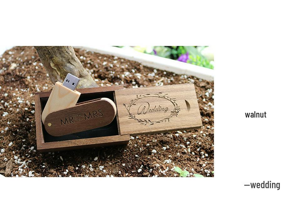 Bamboo & Wood 32GB USB Flash Drive with Custom Logo - Perfect for Graduation Souvenirs & Promotional Gifts