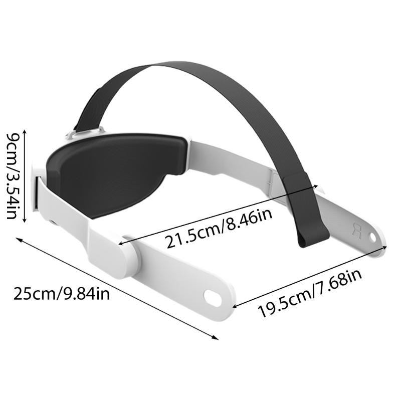 Head Strap for 3 Adjustable Strap Replacement VR Headset Accessories Strap Comfort Reduce Pressure Extend Time