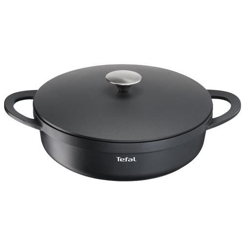 Poêle À Servir - TEFAL - E21872 Trattoria - Aluminium - 28 Cm - Couvercle Inclus
