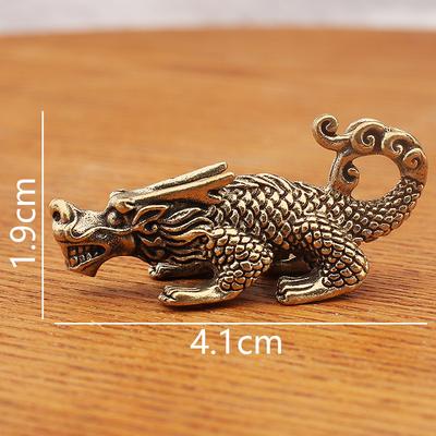 Nine Sons Of The Dragon - Vintage Solid Brass Accessories And Hanging Ornaments, Yazi And Taotie Desktop Decorations AndToys, Brass Crafts