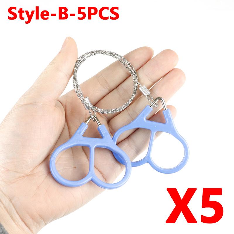 Portable Stainless Steel Wire Saw Portable PVC Pipe Cable Saw Portable Manual Chain Saw Suitable for Hiking Camping Hunting