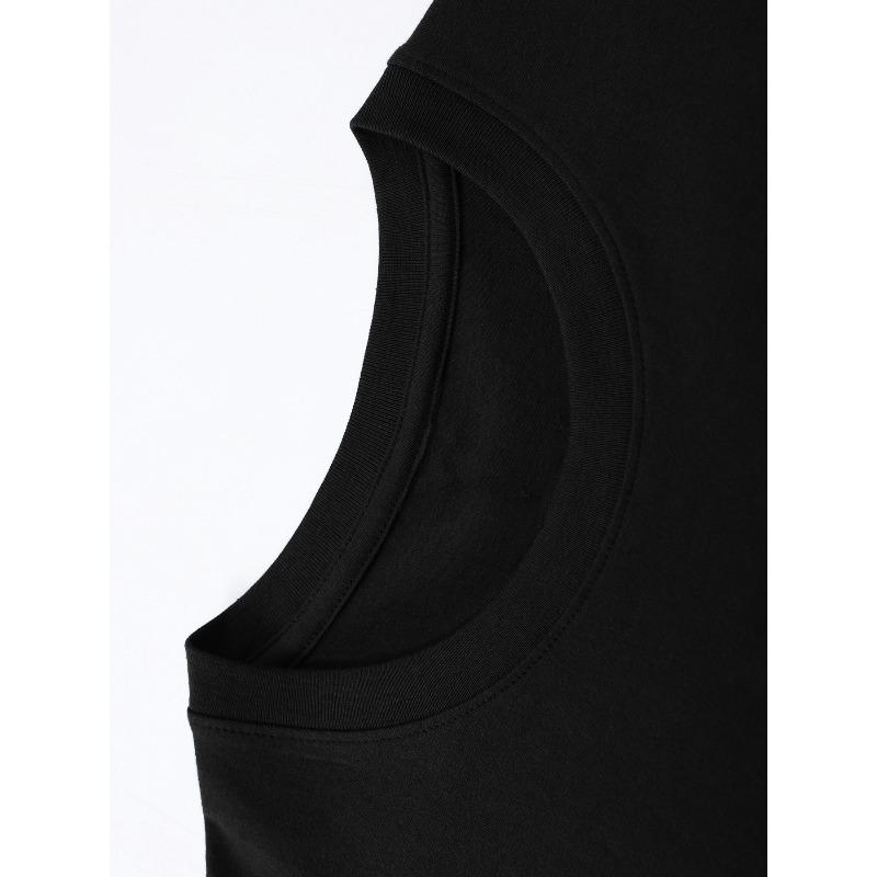 European Size Comfortable And Stylish Trendy "Personalized Creative" Pattern Print Round Neck T-Shirt, New Men'S Casual Daily Style T-Shirt