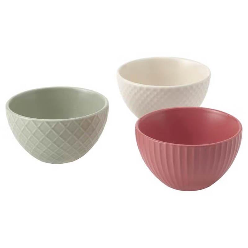 IKEA KEJSERLIG Multicolored Ceramic Bowl Set, 10cm