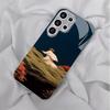 Painting Atmosphere Simplicity High-end Electroplating Glass PhoneCase for Samsung Galaxy S26 S25 S24 S23 S22 S21 FE,Ultra,Plus
