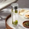 Bobau Portable Double Wall Glass Tea Infuser Cup