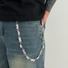 SHIXIN Hip Hop Punk Rivet Beads Pants Waist Chain for Men Women Rock Double Layered Belt Jeans Chain Street Jewelry Accessories