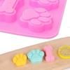 1pc-Dog Claw Bone Cake Mold 3D Silicone Mold, Pet Food Baking Mold