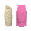 Delicate Half Face Vase Silicone Mold Artistic Half Face Vase Silicone Mold Handmade Succulent Pots and Planter Moulds