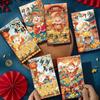 6pcs Chinese Style New Year Red Envelopes Cartoon Panda Red Packet  Celebration Party