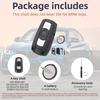 car Key Shell for BMW E87 E81 E90 E71 E53 E60 E61 E64 E70 E84 E89 E90 E91 E92 E93 BMW Key Case with Screwdriver and Keyring, and VL Battery (Rear