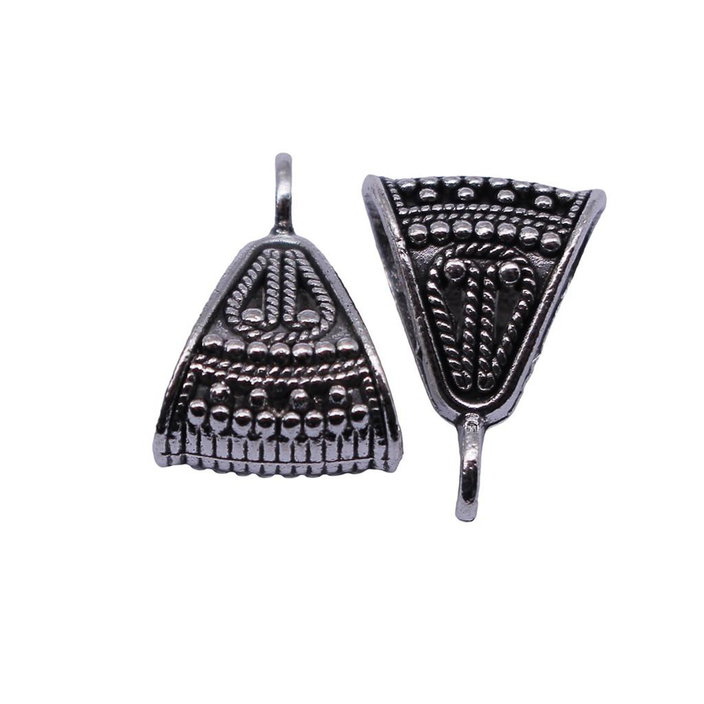 Antique Twisted Pattern Bail Connectors For Charm Attachments Craft Jewelry Accessories