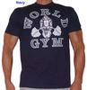 W101 World Gym T Shirt Gorilla Logo Bodybuilding T Shirt