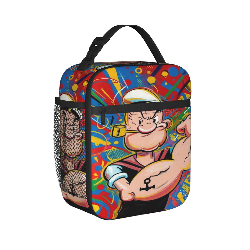 p-popeyes Accessories Insulated Lunch Tote Bag For Work Food Container Reusable Thermal Cooler Lunch Box