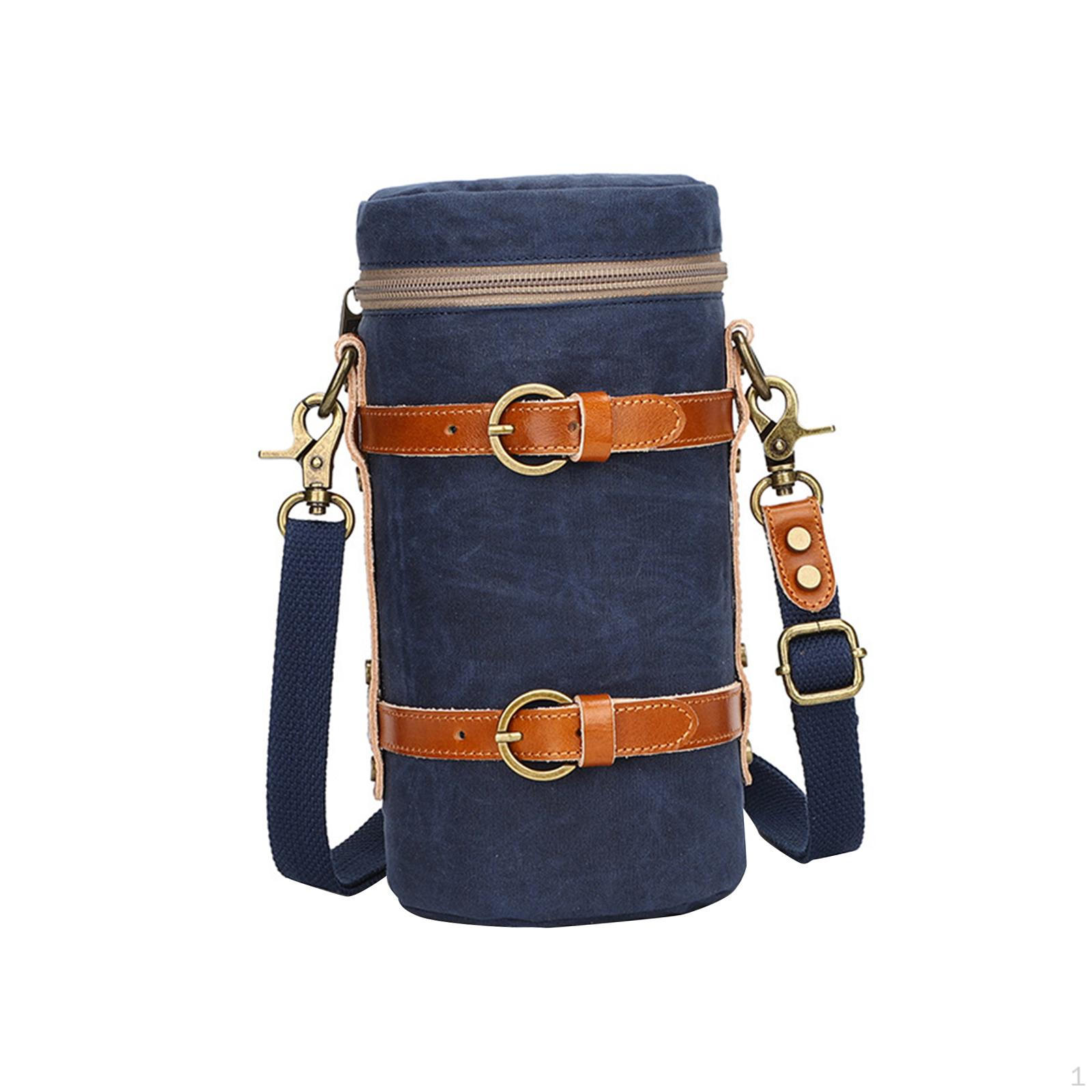 

Сумка для объектива камеры, рюкзак, многофункциональный цилиндрический противоударный износостойкий водонепроницаемый чехол Blue