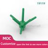 200pcs MOC Bricks Flower DIY Bricks Parts Toy 19119 MOC Plant Stem Classic Building Blocks Construction Educational Toy Children